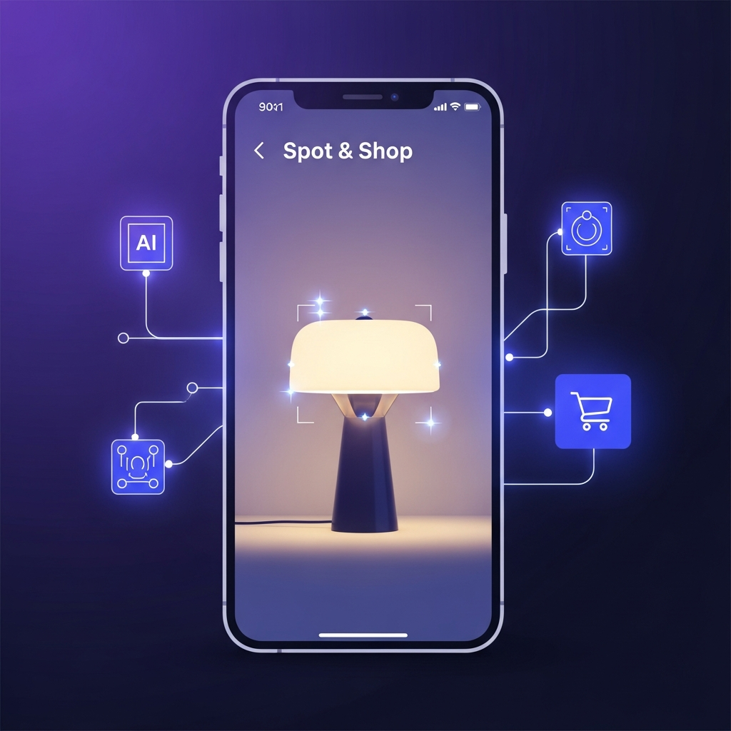 Een smartphone die een product herkent via de nieuwe Bol.com Spot & Shop AI-functie