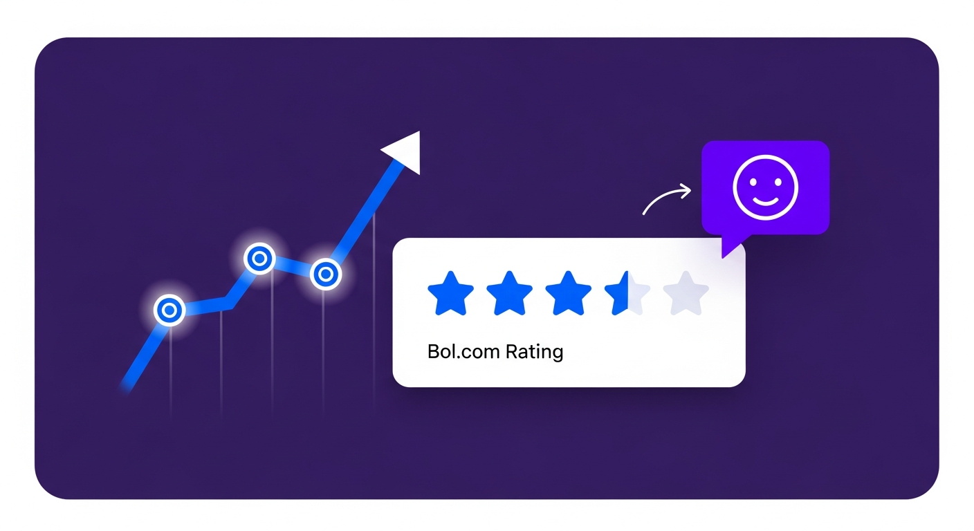 Bol.com verkopersbeoordeling optimalisatie illustratie